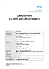 Free Download PDF Books, Corporate Communication SOP Template