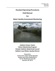Water Quality SOP Template