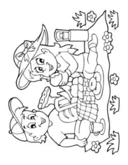 Picnic Summer Coloring Template