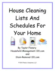 Free Download PDF Books, Weekly Kitchen Cleaning Schedule Checklist Template