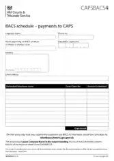BACS Payment Schedule Free Template