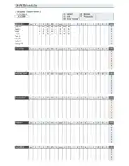 Free Download PDF Books, Weekly Employee Schedule Template