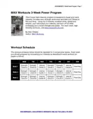 Free Download PDF Books, Weekly Workout Schedule Template