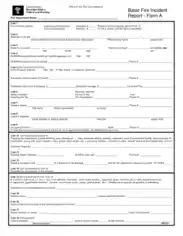Basic Fire Incident Report FormA Template