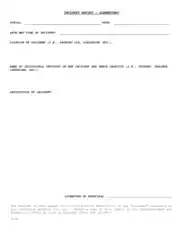 Free Download PDF Books, Elementary School Incident Report Template