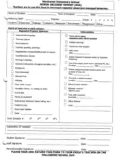 Free Download PDF Books, Elementary School Minor Incident Report Template