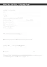 Employees Incident Report Template