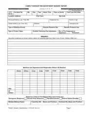 Free Download PDF Books, Fire Department Incident Report Template