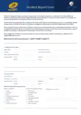 Insurance Incident Reporting Form Template