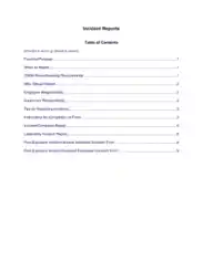 Medical Laboratory Incident Report Form Template