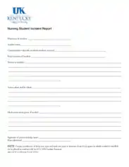 Free Download PDF Books, Nursing Student Incident Report Template