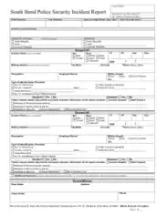 Police Security Officer Incident Report Template