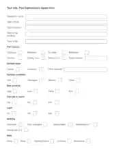 Post Fall Incident Report Template
