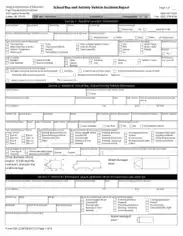 School Bus and Vehicle Accident Report Template