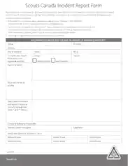 Free Download PDF Books, Scouts Incident Report Form Template