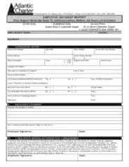 Simple Employee Incident Report Template