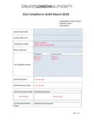 Editable Compliance Auidt Report Template