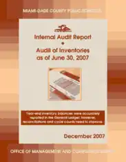 Internal Audit of Inventories Template