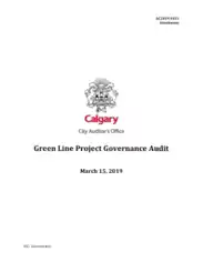 Projects Governance Audit Report Template