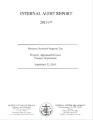 Business Personal Property Tax Audit Report Template