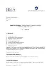 Blank Laboratory Audit Report Template