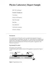 Free Download PDF Books, Physics Laboratory Report Sample Template