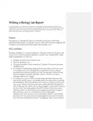 Free Download PDF Books, Writing Biology Lab Report Template