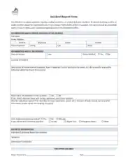 Medical Incident Report Example Template