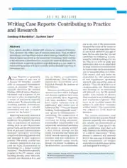 Writing Medical Case Report Template