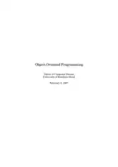 Free Download PDF Books, Object Oriented Programming Using Java