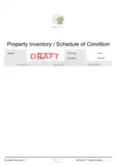 Free Download PDF Books, Property Inventory Template