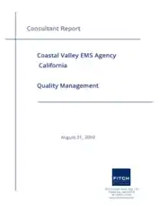 Consultant Report Coasal Valley EMS Agency Template