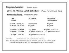 Free Download PDF Books, Weekly Lunch Schedule Template