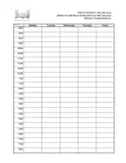 Free Download PDF Books, Weekly Time Schedule Template