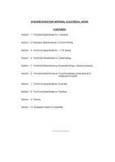 Free Download PDF Books, Electrical Work Schedule Template