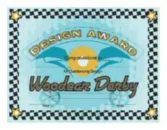 Free Download PDF Books, Woodcar Derby Design Award Certificate Template