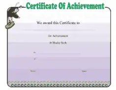 Hacky Sack Certificate Achievement Template