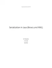 Free Download PDF Books, Serialization In Java (Binary And XML)