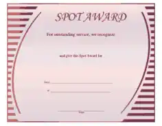 Sport Award Certificate Template