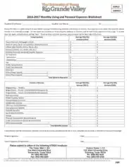 Monthly Living and Personal Expense Report Template