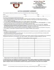 Auction Consignment Agreement Template