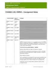 Consignment Note Template