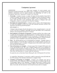 Free Download PDF Books, Property Consignment Agreement Contract Template