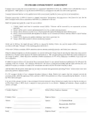 Standard Consignment Agreement Template
