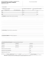Construction Safety Report Sample Template