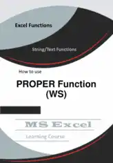 Free Download PDF Books, Excel PROPER Function _ How to use in Worksheet
