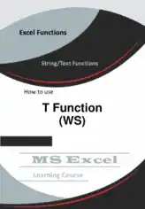 Free Download PDF Books, Excel T Function _ How to use in Worksheet