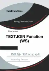 Free Download PDF Books, Excel TEXTJOIN Function _ How to use in Worksheet