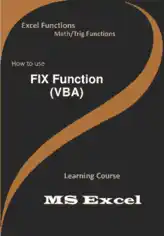 Free Download PDF Books, FIX Function _ How to use in VBA