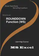 Free Download PDF Books, ROUNDDOWN Function _ How to use in Worksheet